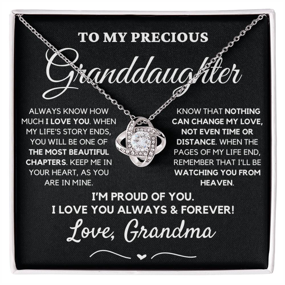 Gift for Granddaughter from Grandma - "Always Know How Much I Love You".