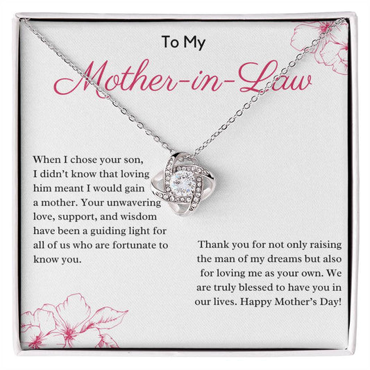 Gift for Mother in Law from Daughter in Law - "Thank you for Loving me as Your Own".