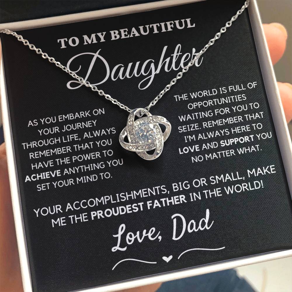 Gift for Daughter From Dad - "I'm Always Here to Love and Support You".