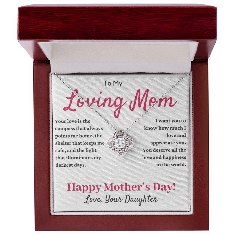 Gift for Mom from Daughter - Your Love is the Compass that Points me Home